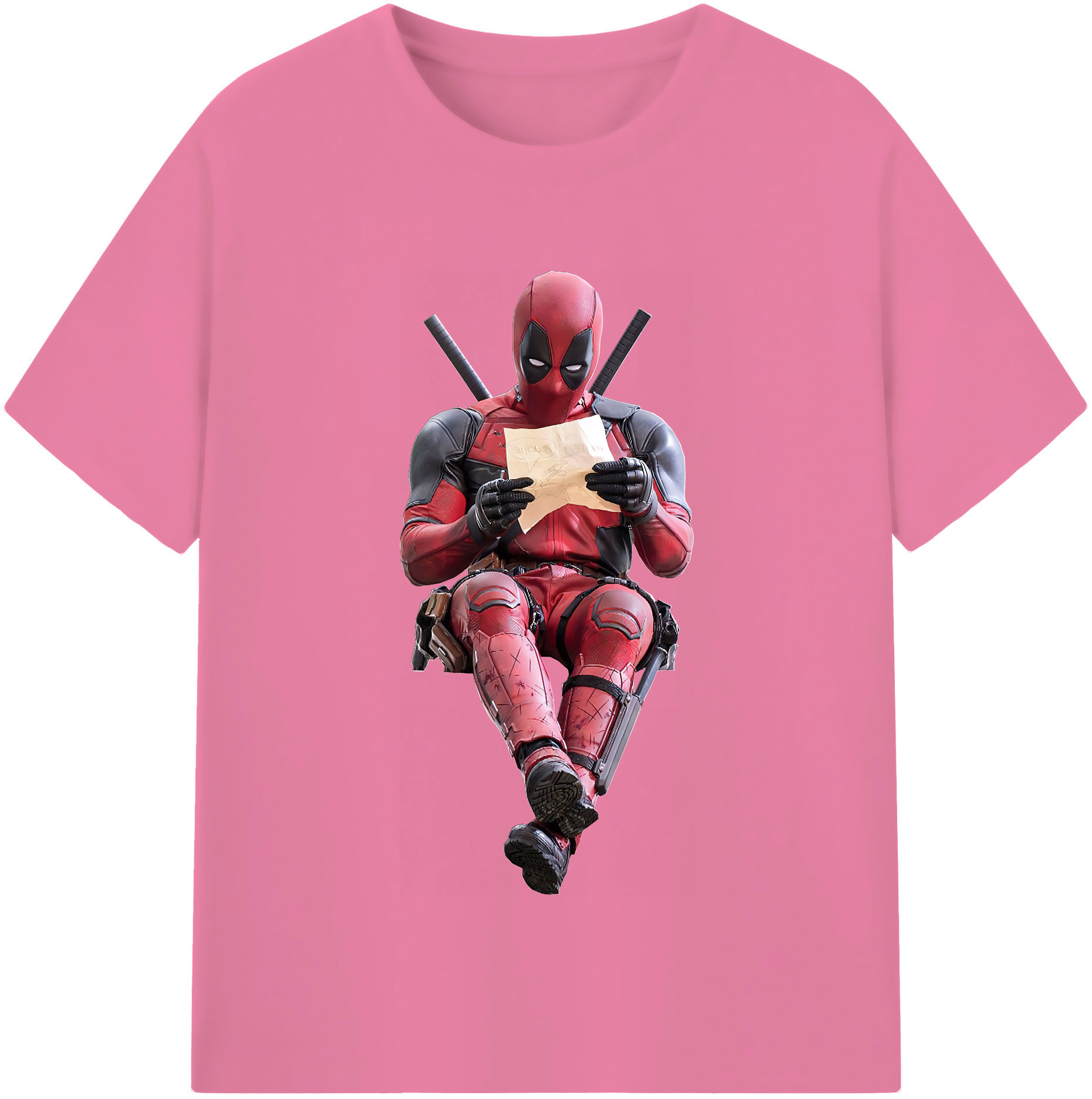 （画像用） Deadpool デッドプール 綿100％半袖Tシャツ（フロントプリント）